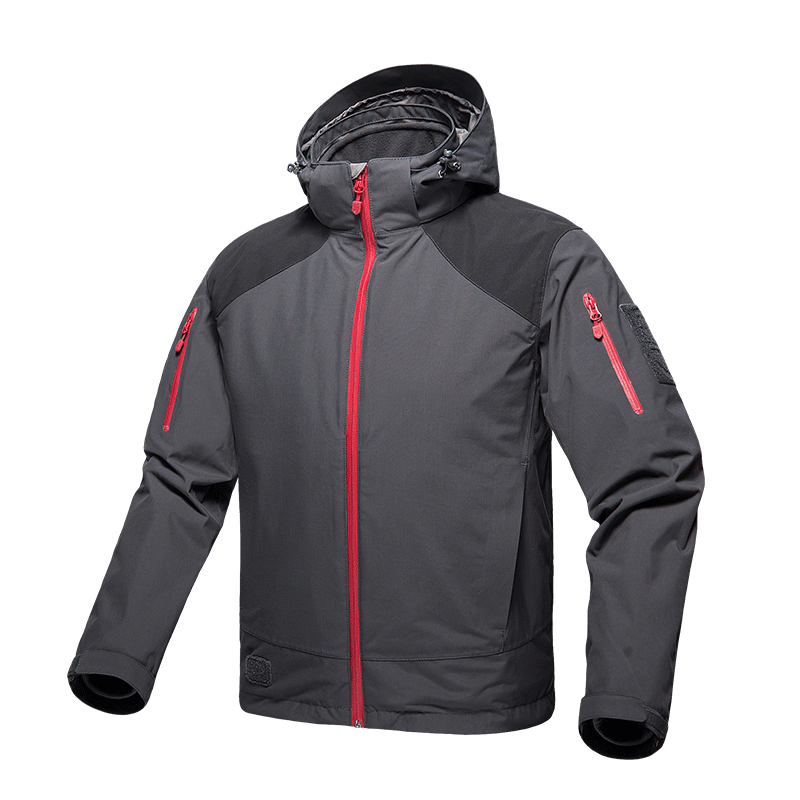 Men soft shell hooded cloth windproof warmth coat for camping hunting - LiveTrendsX