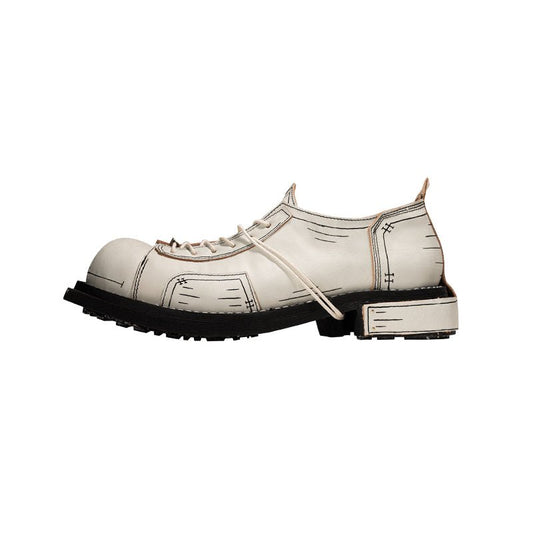 Men's and women's two - dimensional design leather shoes - LiveTrendsX