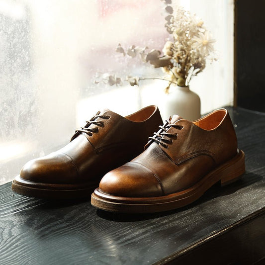 Men's breathable thick bottom round toe low top shoes - LiveTrendsX