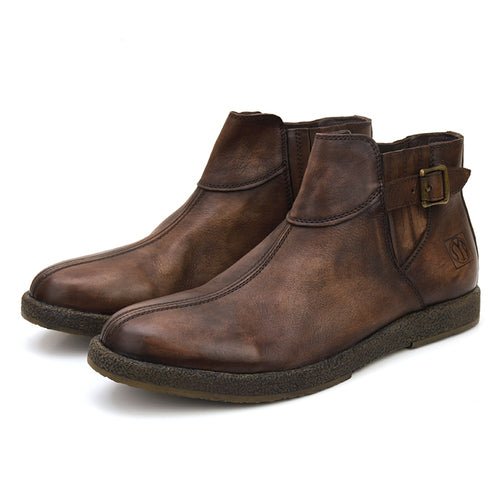Men's high top leather chelsea boots - LiveTrendsX