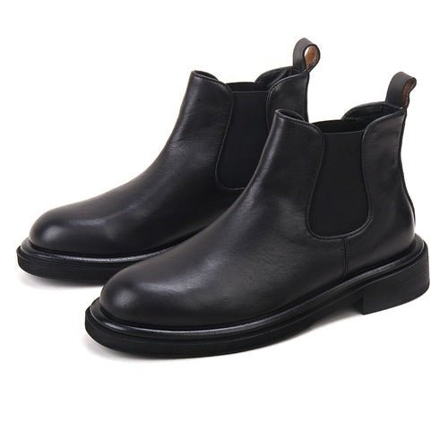 Men's thick sole heightening trendy breathable chelsea boots - LiveTrendsX