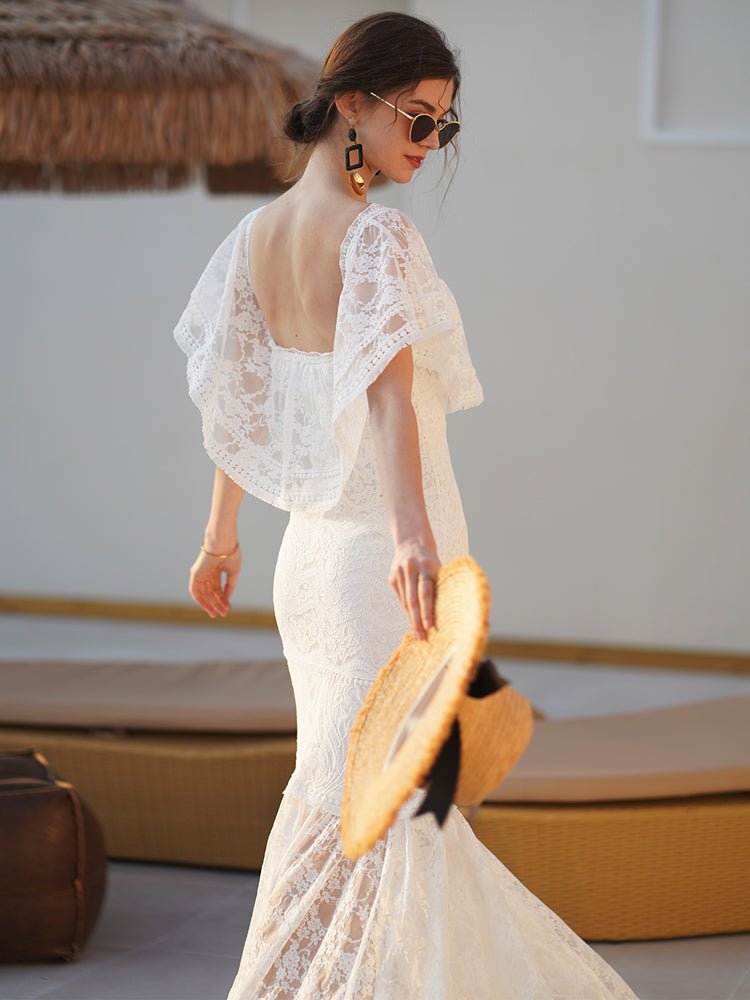 Mermaid Light Wedding One - Shoulder Engagement Dress - LiveTrendsX