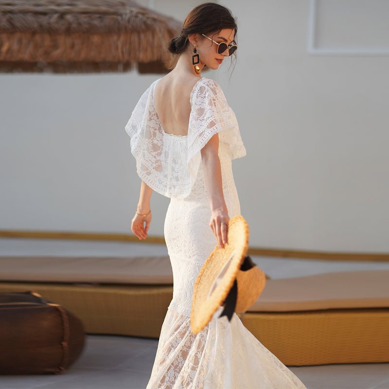 Mermaid Light Wedding One - Shoulder Engagement Dress - LiveTrendsX