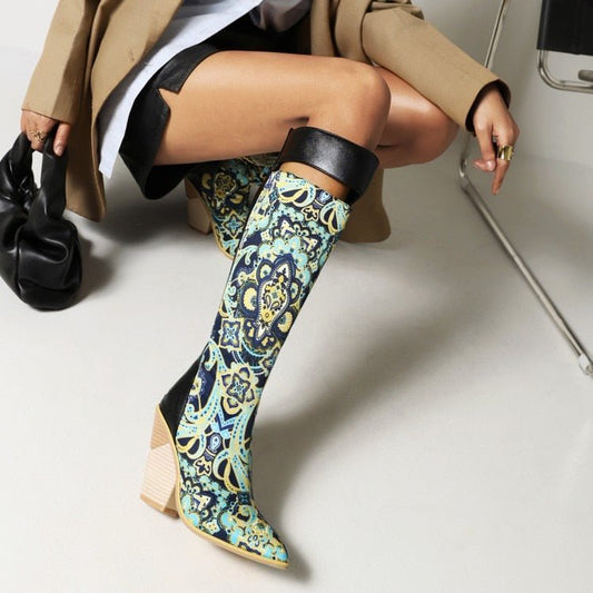 Mid - calf Boots Women Plus Size Elegant Shoes - LiveTrendsX