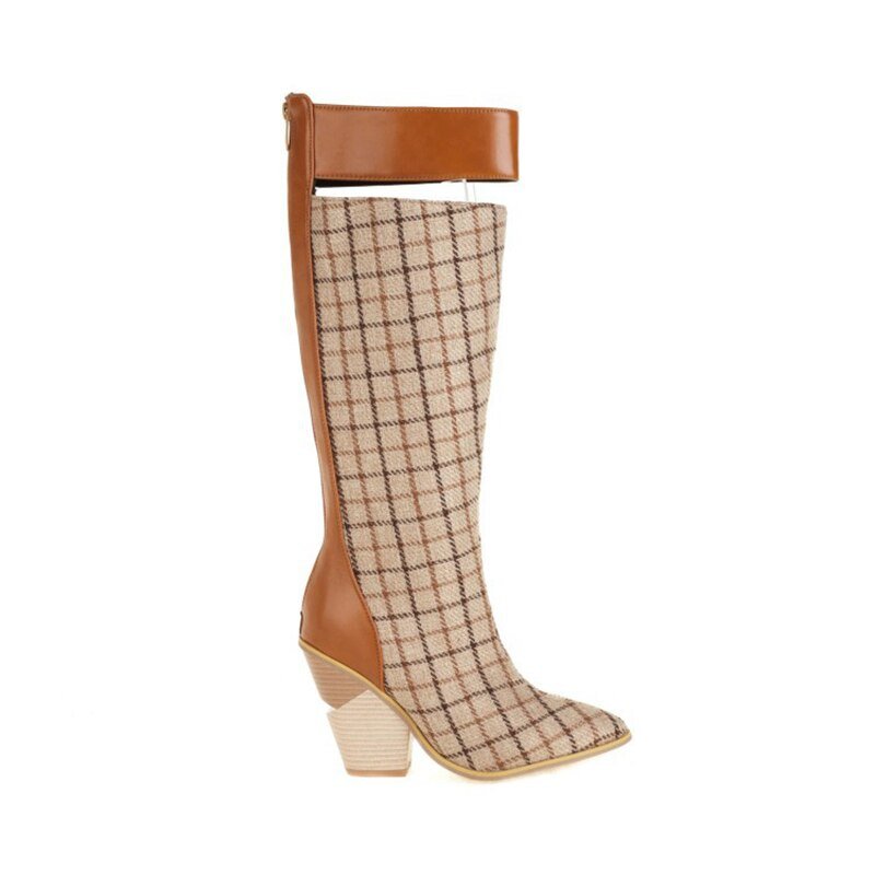 Mid - calf Boots Women Plus Size Elegant Shoes - LiveTrendsX
