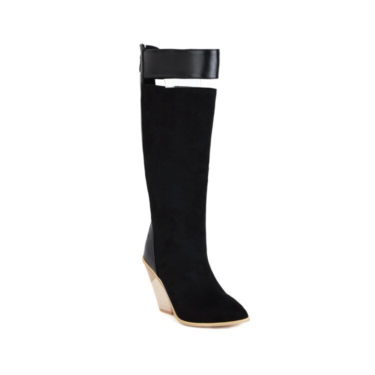 Mid - calf Boots Women Plus Size Elegant Shoes - LiveTrendsX