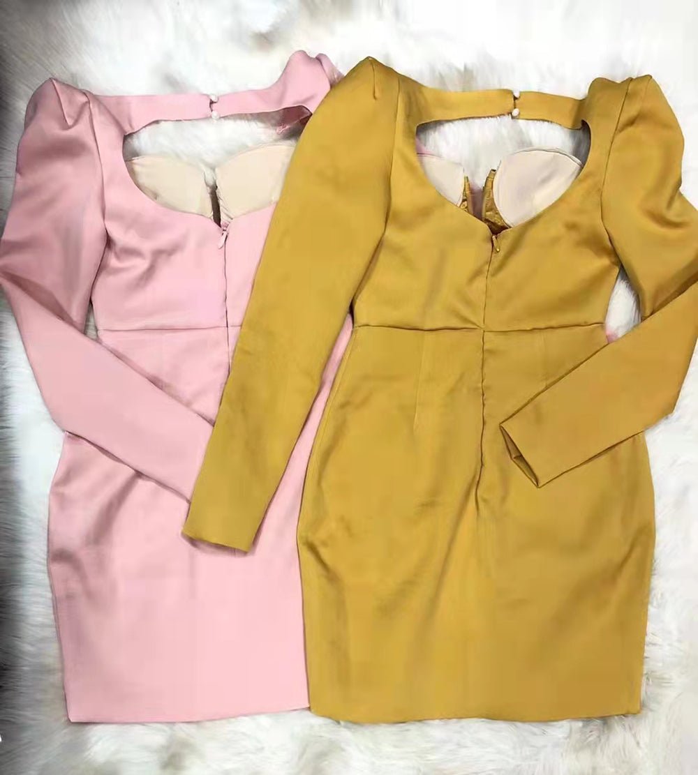 Mini Dress V Neck Sexy Celebrity Party Dress - LiveTrendsX