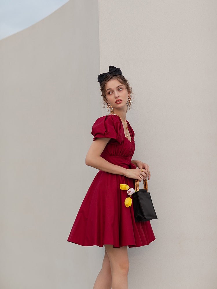 Mitzvah girls red engagement dress - LiveTrendsX