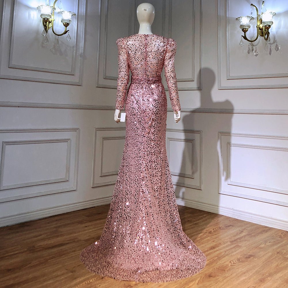 Muslim Ivory With Train Wedding Dresses Beading - LiveTrendsX