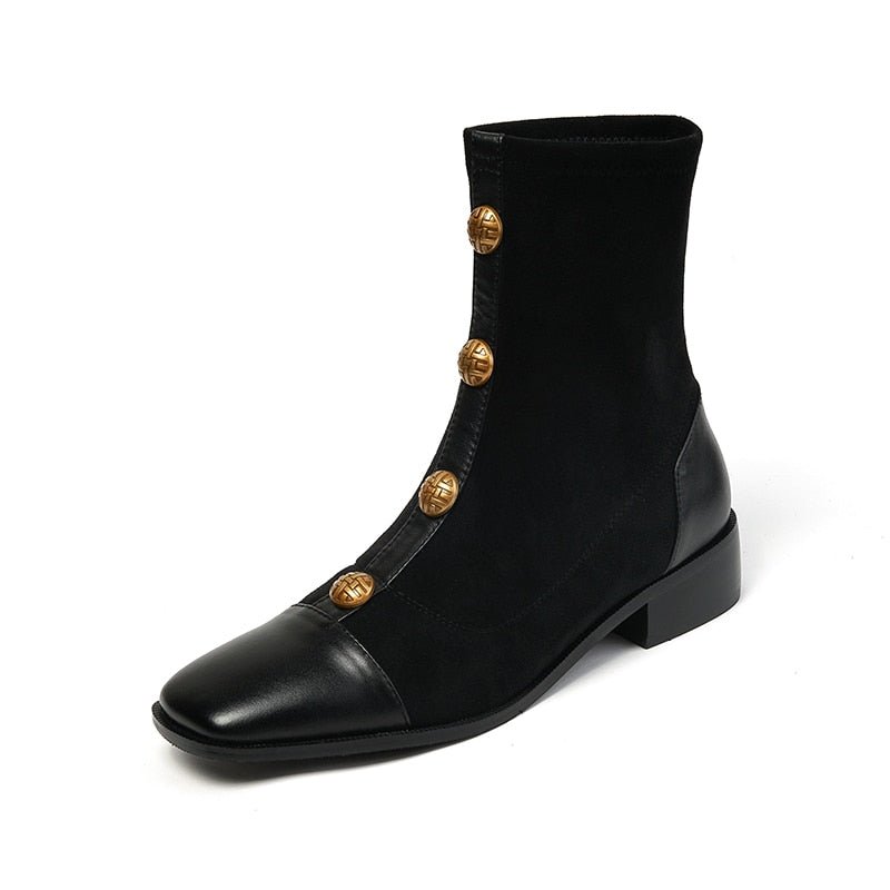 new autumn and winter Women ankle boots metal skinny boots - LiveTrendsX