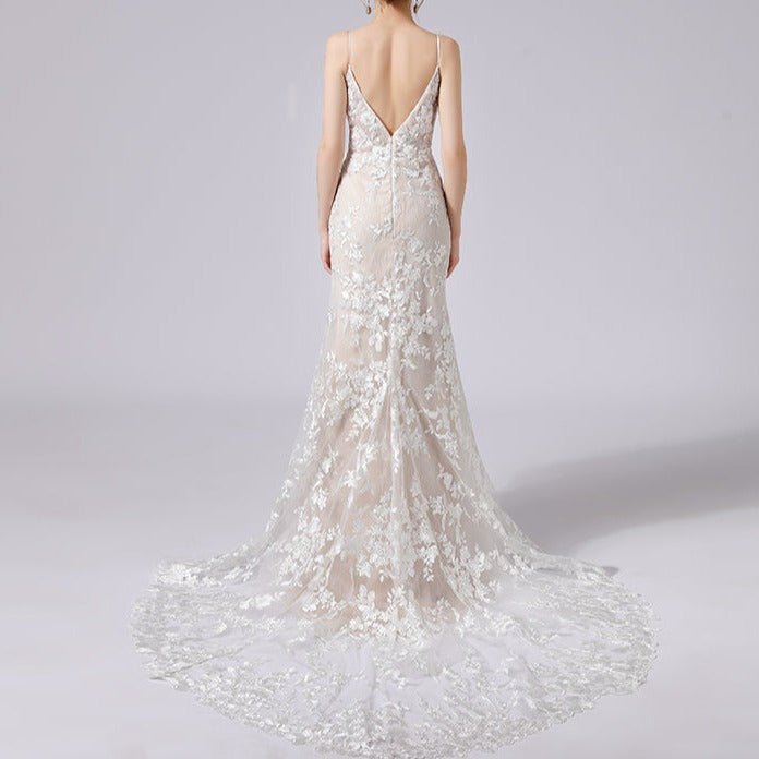 New Sling Lace Trailing Wedding Dress - LiveTrendsX