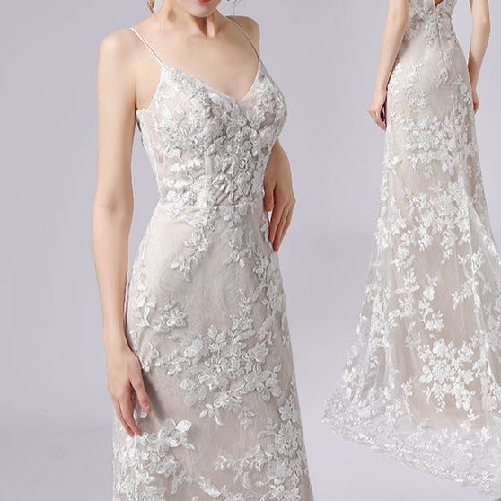 New Sling Lace Trailing Wedding Dress - LiveTrendsX