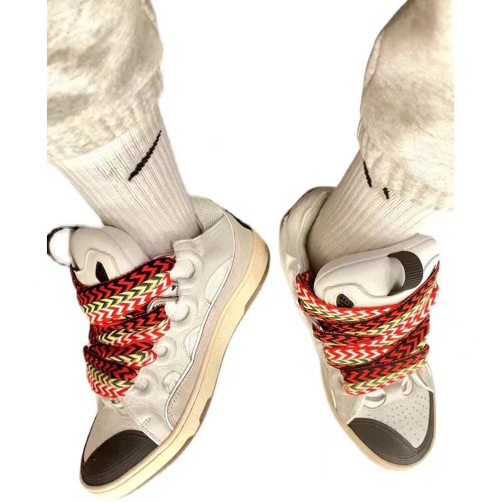 New Thick Bottom Mixed Color Casual Sneakers Women Shoes - LiveTrendsX