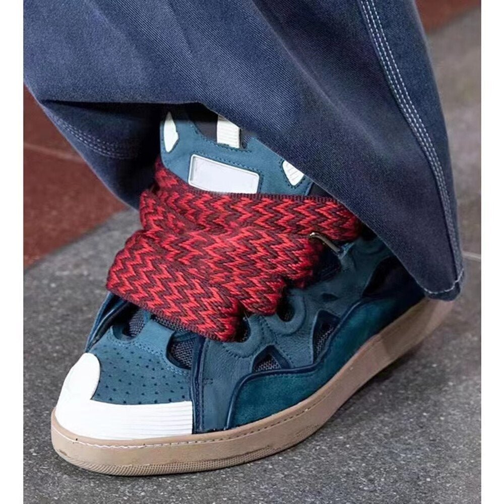 New Thick Bottom Mixed Color Casual Sneakers Women Shoes - LiveTrendsX