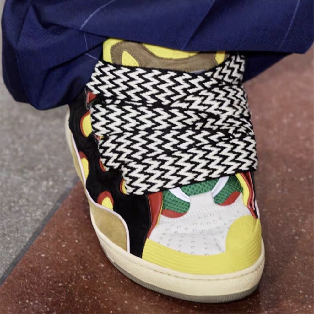 New Thick Bottom Mixed Color Casual Sneakers Women Shoes - LiveTrendsX