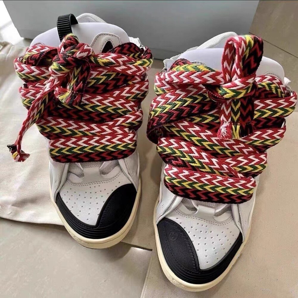 New Thick Bottom Mixed Color Casual Sneakers Women Shoes - LiveTrendsX