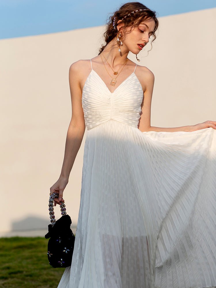 Party Evening Dress Light Luxury Simple Satin White Skirt - LiveTrendsX