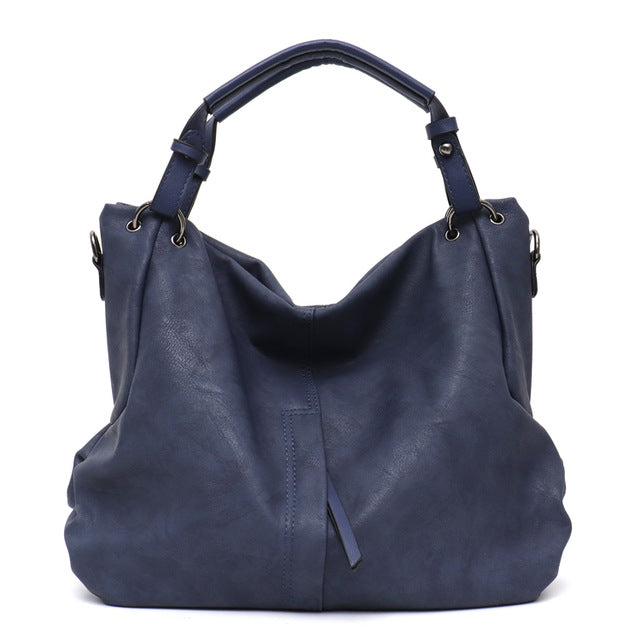 Big Casual Soft Tote Shoulder Bags for Women Large Vegan Leather Zipper Female Hobo High Quality Luxury Design Purses&Handbag - LiveTrendsX