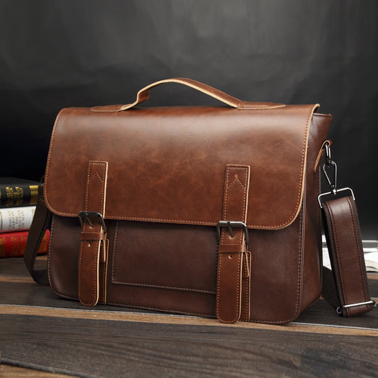 Bag men's Leather briefcase Male man laptop bag natural Leather for men Messenger bags men's briefcases - LiveTrendsX
