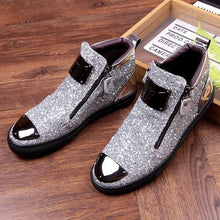 Load image into Gallery viewer, New Men&#39;s Casual Fashion Zipper Outdoor High-Top Shoes Man Slip-On Boots Mens Driving Party Flats - LiveTrendsX

