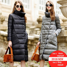 Load image into Gallery viewer, Duck Down Jacket Women Winter 2019 Outerwear Coats Female Long Casual Light ultra thin Warm Down puffer jacket Parka branded - LiveTrendsX
