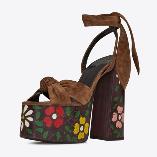 New Big Size 34-43 Ladies High Heels Platform Sandals Shoes Woman Party Runway Show Summer Luxury Sandals - LiveTrendsX