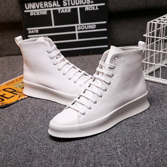 Spring New Style Fashion Ankle Boots Men Red White Shoes Handmade Genuine Leather Luxury Personalized Original Design Boots - LiveTrendsX