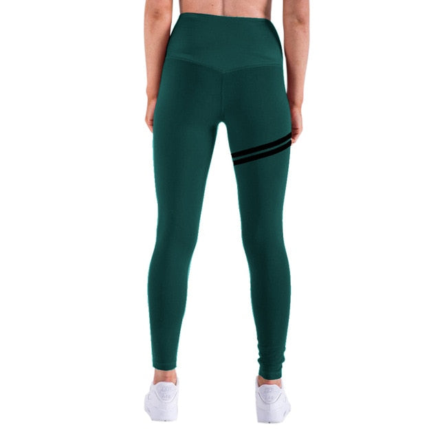 New Hotsale Women Gold Print Leggings No Transparent Exercise Fitness Leggings Push Up Workout Female Pants - LiveTrendsX