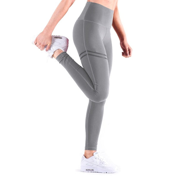 New Hotsale Women Gold Print Leggings No Transparent Exercise Fitness Leggings Push Up Workout Female Pants - LiveTrendsX
