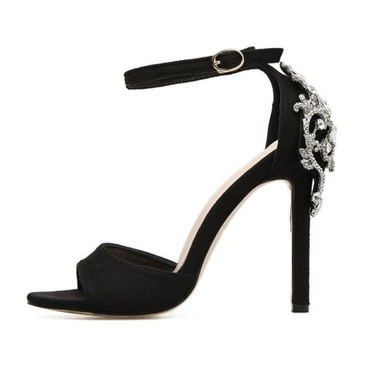 Summer Crystal Glitter woman Sandals Party Pump High Heels Sexy Elegant Rhinestone Stiletto woman shoes Sandals - LiveTrendsX