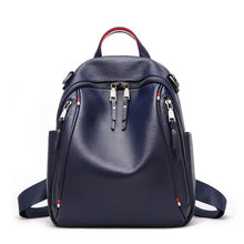 Load image into Gallery viewer, New Fashion Black Blue Red Genuine Leather Cute Women Backpacks Female Girl Backpack Lady Travel Bag Shoulder Bags M0977 - LiveTrendsX
