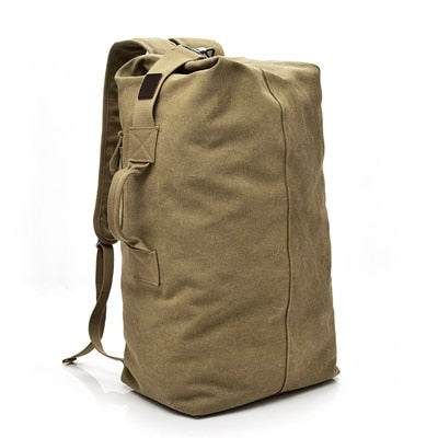 Man Travel Backpack Large Capacity Mountaineering Hand Bag High Quality Canvas Bucket Shoulder Bags Men Backpacks - LiveTrendsX