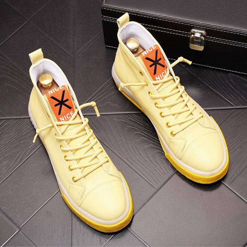 New Arrival Men Fashion Casual Shoes Summer Air Mesh High Top Canvas Shoes Male Breathable Youth Trending Sneakers - LiveTrendsX