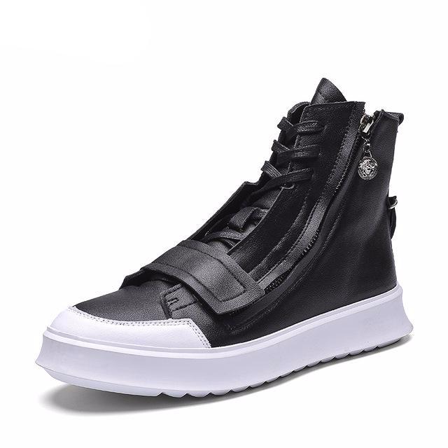 HighQuality PU leather Men Boots Winter Waterproof Ankle Boots Martin Boots Outdoor Casual Waterproof Adult Flats Erkek Ayakkabi - LiveTrendsX