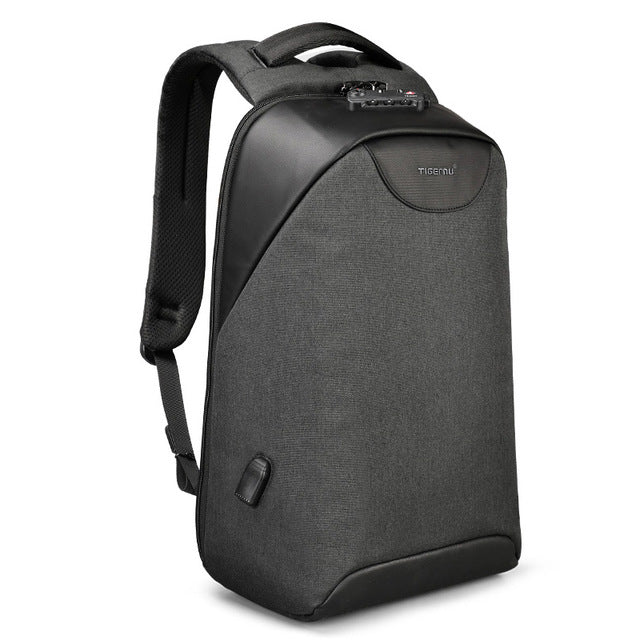 No Key Anti theft TSA Lock Fashion Men Backpacks 15.6inch USB Charging Laptop Male Mochila 18L College School Backpack for Boys - LiveTrendsX