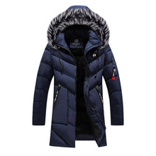 Load image into Gallery viewer, Winter Parka Men&#39;s Solid Jacket 2019 New Arrival Thick Warm Coat Long Hooded Jacket Fur Collar Windproof Padded Coat Fashion Men - LiveTrendsX
