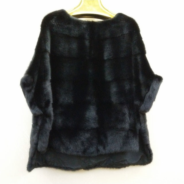 Newest Rabbit Fur Coat Bat sleeved Fur Jacket Women's Autumn and Winter Natural Pink Short Loose Mink Real Fur Coat Female - LiveTrendsX
