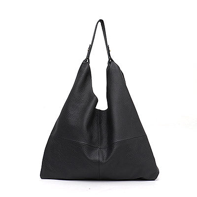 Large Genuine Leather Hobo Bag For Women High Quality Cowhide Shoulder HandBag Ladies Casual Big Tote Female Sac - LiveTrendsX