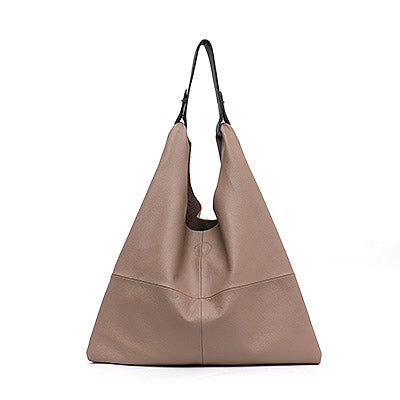 Large Genuine Leather Hobo Bag For Women High Quality Cowhide Shoulder HandBag Ladies Casual Big Tote Female Sac - LiveTrendsX