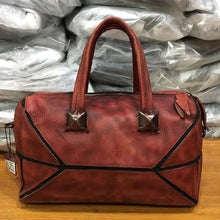 Load image into Gallery viewer, New hand-brushed color female bag the first layer of leather handbag oblique bag retro leather bag - LiveTrendsX
