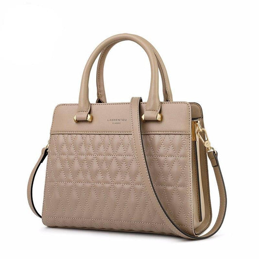 Office Lady Commuter Style Handbag Female Business bag Gentlewoman Leather Messenger Bag Stylish Fall Winter Bag - LiveTrendsX