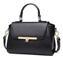 Load image into Gallery viewer, New Fashion Luxury Pattern Women&#39;s Real Leather OL Handbags Genuine Leather Ladies Shoulder Bag Business  black Bags - LiveTrendsX
