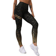 Load image into Gallery viewer, New Hotsale Women Gold Print Leggings No Transparent Exercise Fitness Leggings Push Up Workout Female Pants - LiveTrendsX
