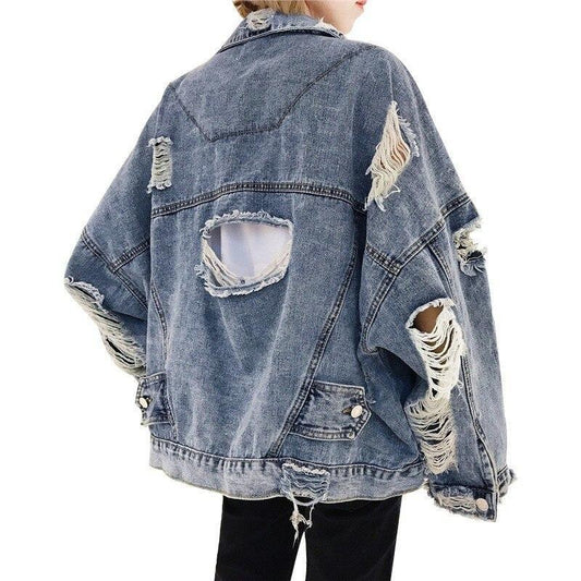 Denim Bomber Jacket Outerwear
