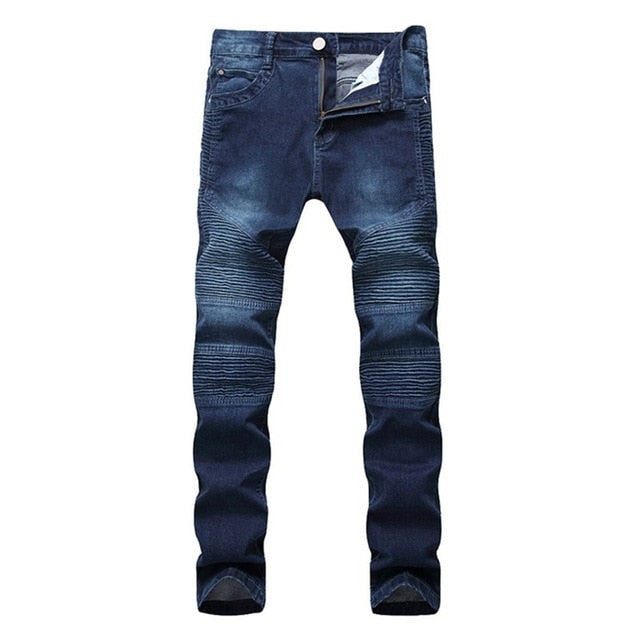 Men Jeans Biker Jeans Fashion Hiphop Skinny Jeans For Men Streetwear Hip Hop Stretch Hombre Slim  Pants - LiveTrendsX