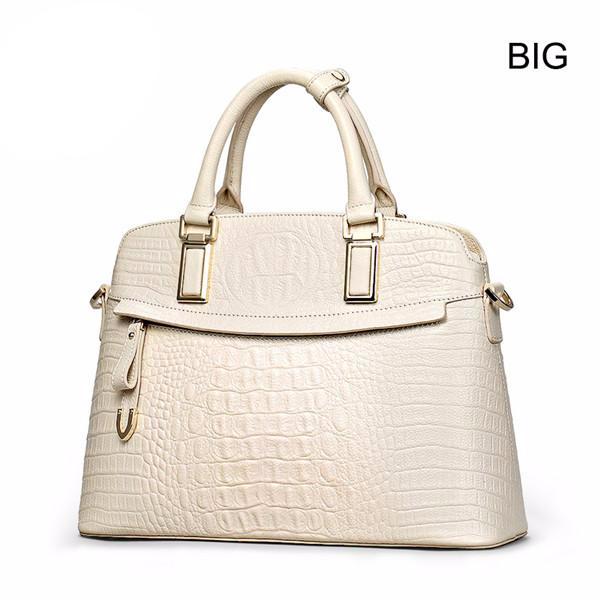 Crocodile Ladies Hand Bags 2019 Elegant Top-handle Bag Women Handbag Designer Brand 100% Genuine Leather Female Handbag - LiveTrendsX