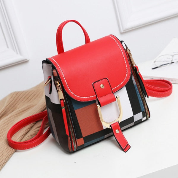 Designer Backpacks Women Leather Backpacks Female School BagS for Teenager Girls Travel Back Bag Retro Bagpack Sac A Dos - LiveTrendsX