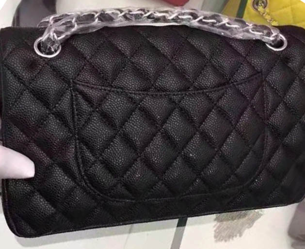 Luxury ladies handbag 2019 high quality leather caviar handbags famous designer gold chain silver chain female diagonal package - LiveTrendsX