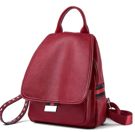 NEW Genuine Leather Backpack Travel Bag Women Luxury Brand Backpacks School Tote Tags Large Mochilas Mujer 2019-#TZ200 - LiveTrendsX