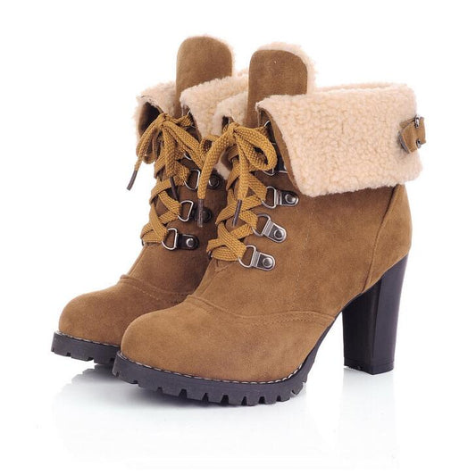 Europe and the United States winter high high women's  Martin boots - LiveTrendsX